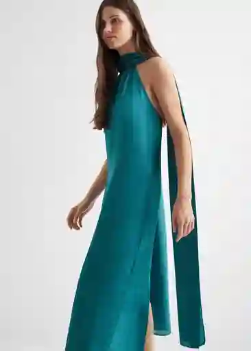 Vestido Juliette Verde Talla 18 Mango Teen Girl Mango