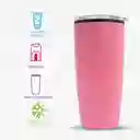 Vaso de Acero Inoxidable Rosa 500 mL Miniso