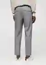 Pantalón Nasta Gris Claro Vigoré Talla 38 Hombre Mango