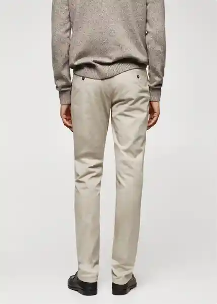 Pantalón Barnal Gris Talla 42 Hombre Mango