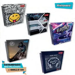 Primavera Cuaderno 5 Materias 105 Cuadros Hombre 12 Gr