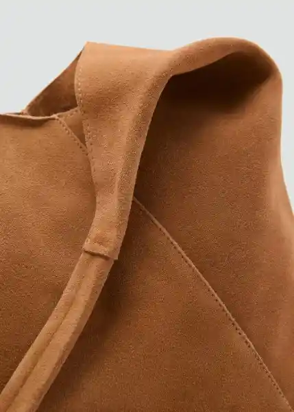 Bolso M Law Cuero Talla 99 Mujer Mango