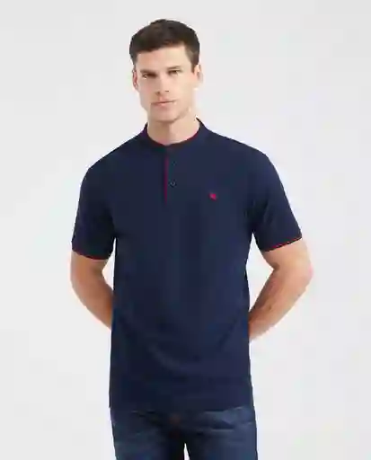 Camiseta Polo Details Azul Dark Ultra Oscuro L Chevignon