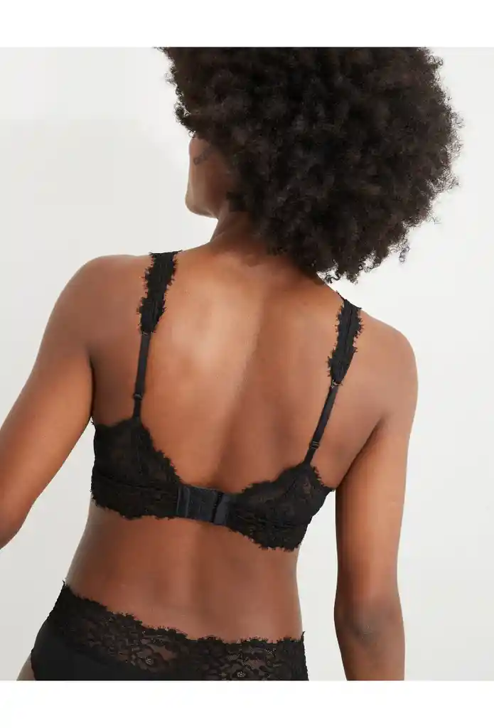 Bralette Negro Talla Medium Aerie American Eagle