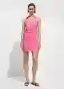 Vestido Cosy Rosa Talla M Mujer Mango