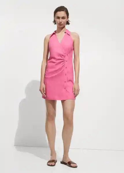 Vestido Cosy Rosa Talla M Mujer Mango