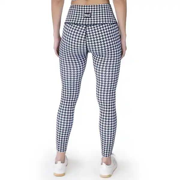 Legging Houndstooth Blanco y Negro Talla S Everlast