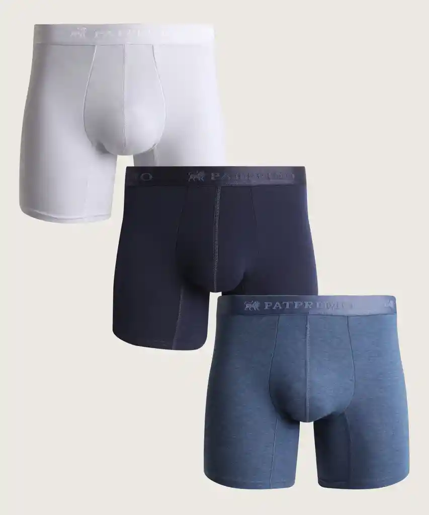 Pantaloncillo Boxer Medio Para Hombre X3 Unds