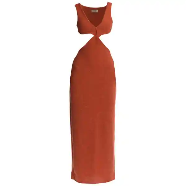 Vestido Midi Manila Terracota L