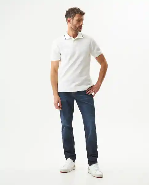 Camiseta Polo Brooch Hombre Crudo Pristino Claro T L Chevignon