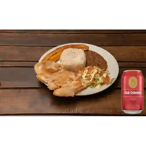 Combo Pechuga a la Plancha + Club col. Roja Lta 330ml