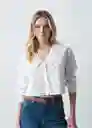 Camisa Yana Mujer Crudo Puro Claro Talla M 413G361 Naf Naf