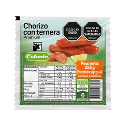 Colanta  Chorizo con Ternera Premium 