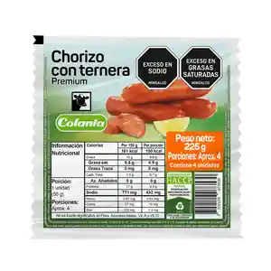 Colanta  Chorizo con Ternera Premium 