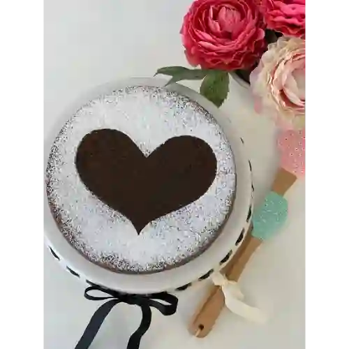 Torta Brownie Melcochuda Corazón