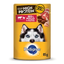 Pedigree Alimento para Perro Adulto High Protein con Res y Pollo