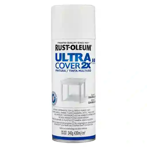 Rust-Oleum Pintura Ultracover 2X Blanco Semibrillante