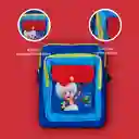 Bolso Crossbody Cuadrado Serie Mario Bros Azul Miniso