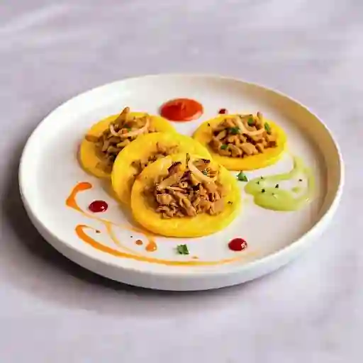 Patacones con carne