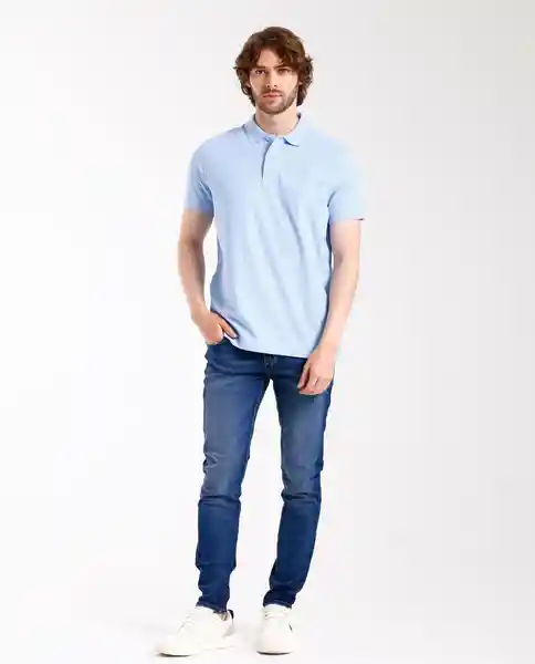 Camisa Polo Azul Cielo Talla L Rifle190e000