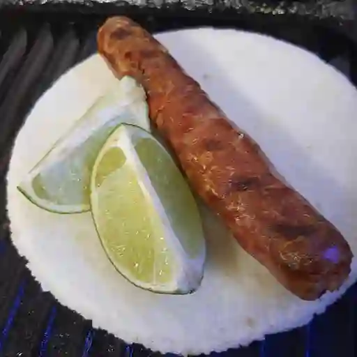 Chorizo con Arepa