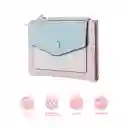 Cartera Corta Para Mujer Azul y Rosa Miniso