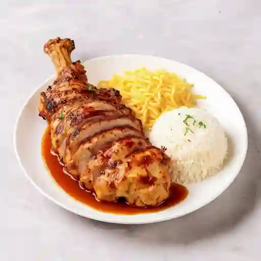 Pierna pernil a la parrilla