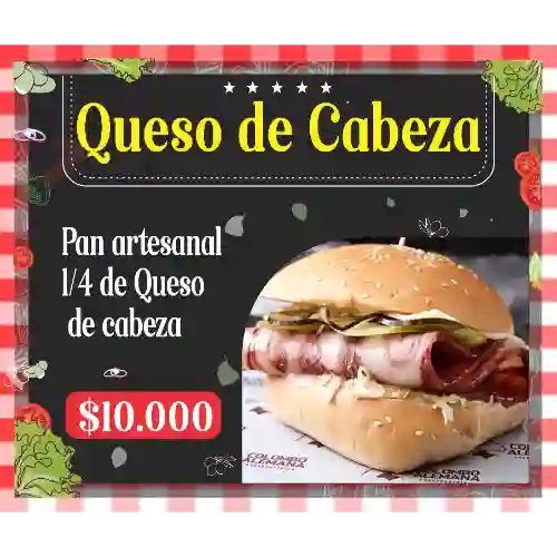 Sándwich con Queso de Cabeza