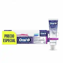 Crema Dental Blanqueadora Oral-B 3D White Brilliant Fresh 53 ml+Cepillo De Dientes Oral-B Radiant