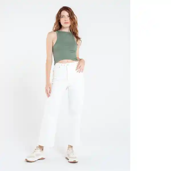  Camiseta Bella Mujer Verde Agave Oscuro Talla S Naf-Naf 