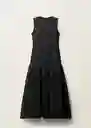 Vestido Jana Negro Talla S Mujer Mango