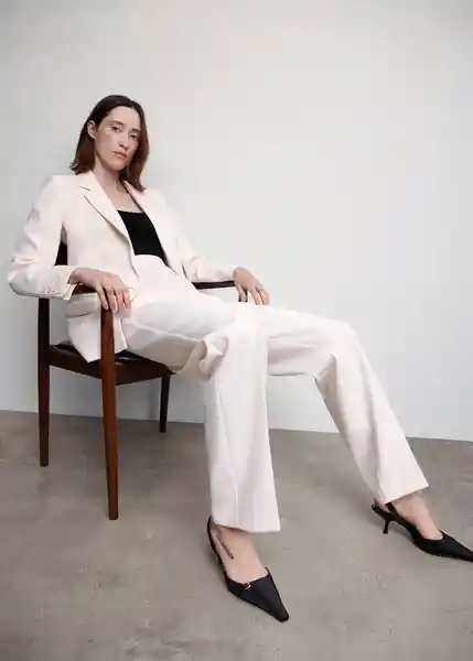 Pantalón Iguana Nude Talla S Mujer Mango