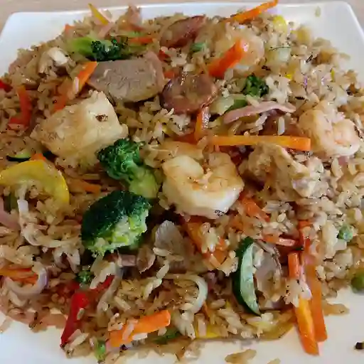 Arroz mixto de verduras mediano 5 o 6 p
