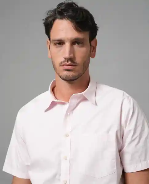 Camisa Hombre Rosa Talla S 110G001_ROS122906 Rifle