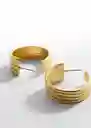Pendientes Levi Oro Mujer Mango