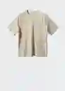 Camiseta Circo Beige Talla L Hombre Mango