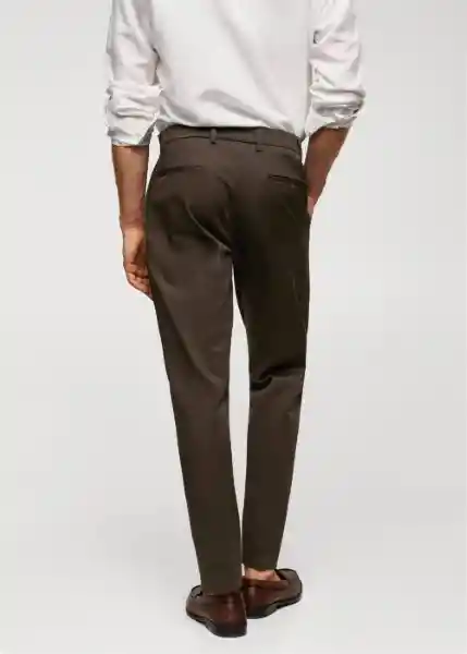 Pantalón Dublino Chocolate Talla 42 Hombre Mango