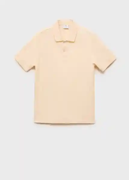 Camiseta Polo Rea Vainilla Talla L Hombre Mango