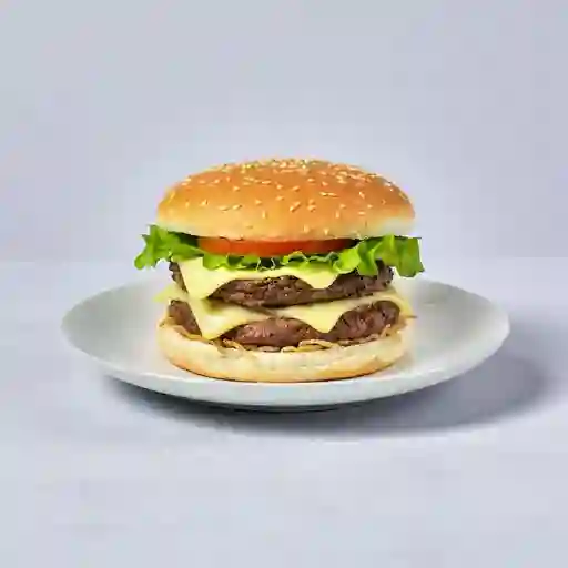 Hamburguesa Doble Carne Clásica