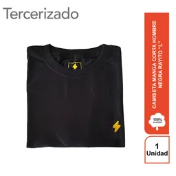 Rayito Camiseta Hombre Negra L