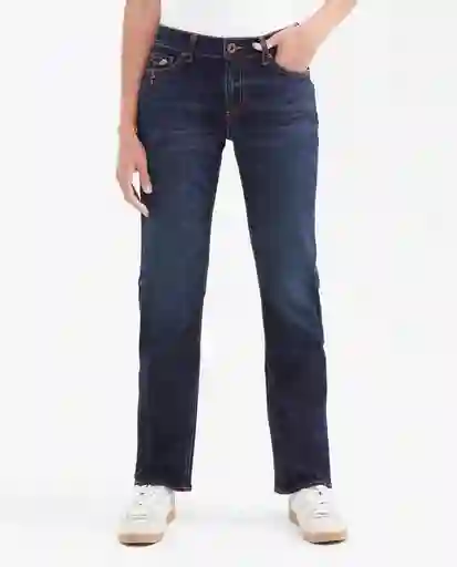 Jean Rusty Femenino Azul Dark Talla 6 Chevignon