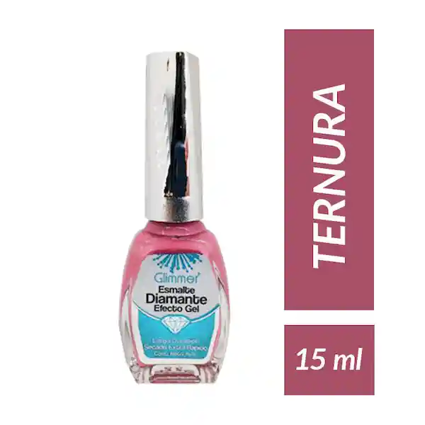 Glimmer Esmalte Diamante Efecto Gel Tono Ternura 15 mL