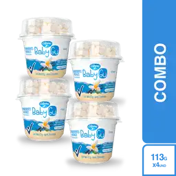 4 x Baby Gu Yogurt Sabor a Vainilla Con Cereal