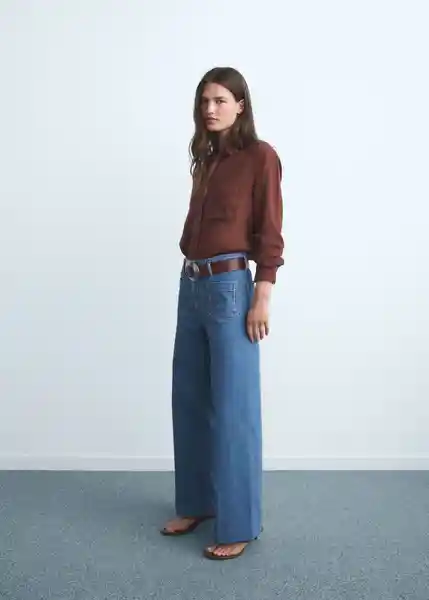 Jean Jessie Tejano Medio Talla 32 Mujer Mango