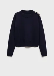 Saco Jersey Cabo Navy Talla L Mujer Mango