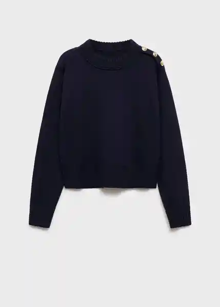 Saco Jersey Cabo Navy Talla L Mujer Mango