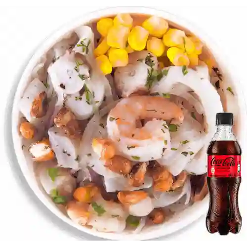 Ceviche Peruano Mixto Grande +CocaCola S/az 400ml