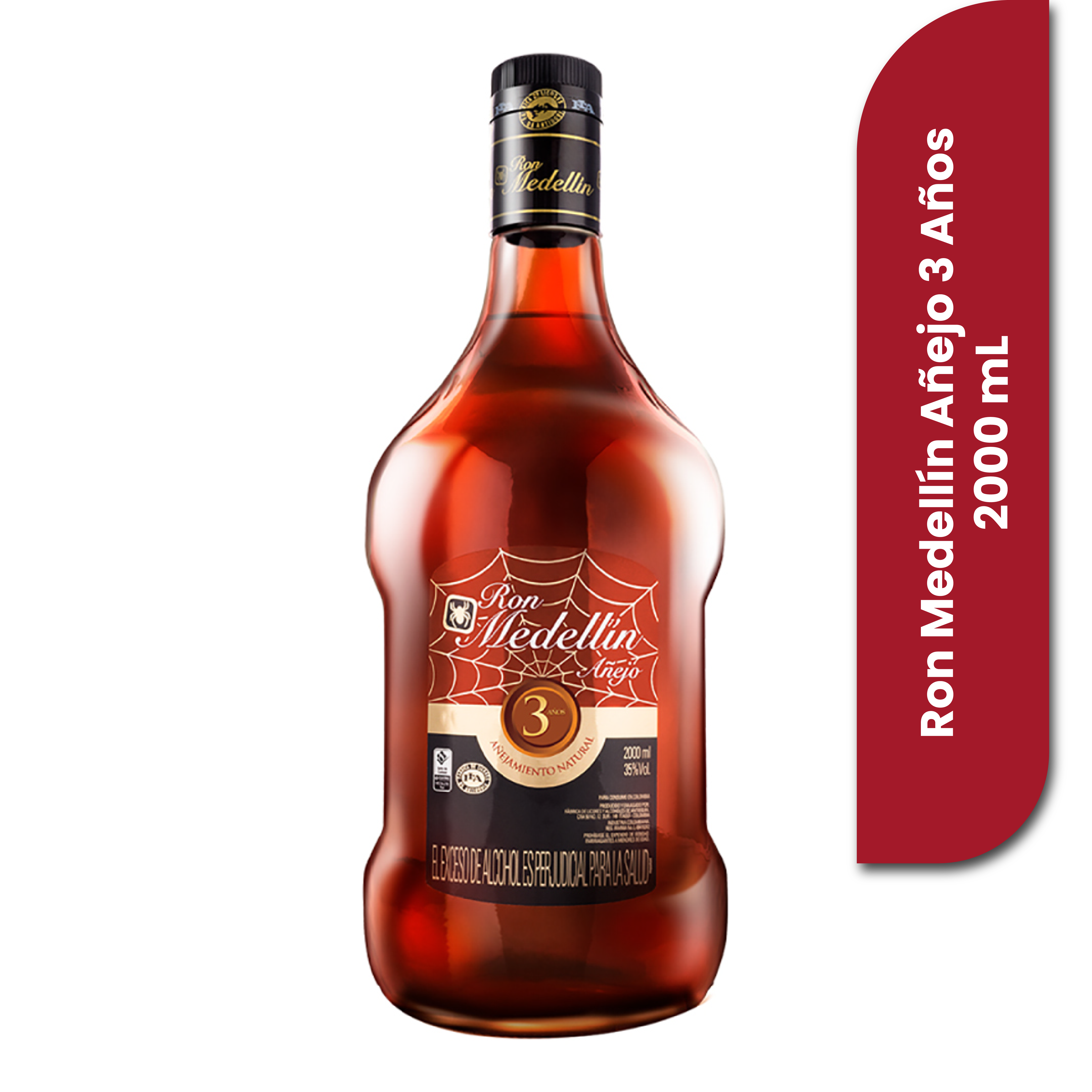 Ron Medellín Añejo 3 años 2000 ml