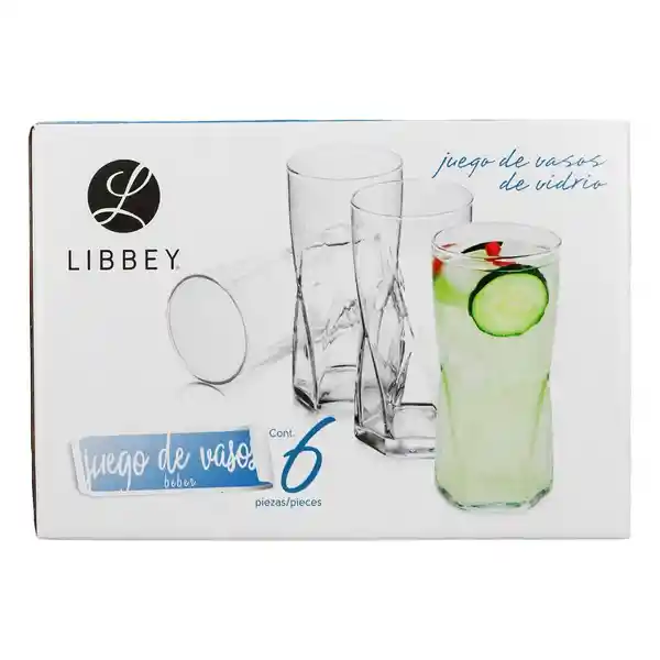  LIBBEY Set Vasos Rombus 1719233 