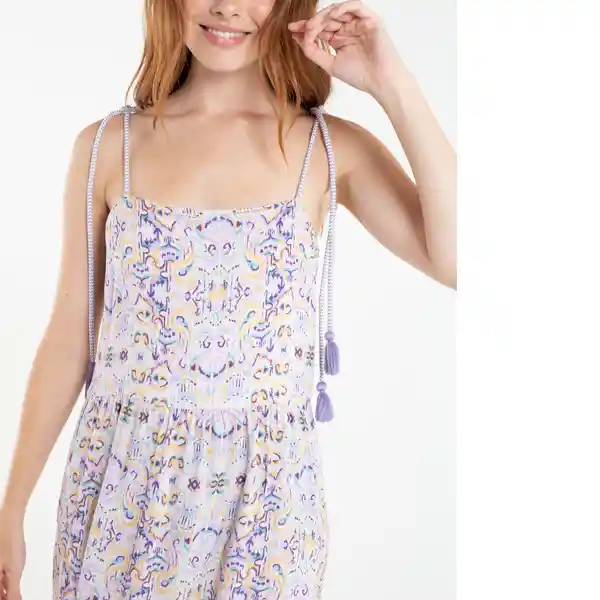  Vestido Ana Mujer Crudo Creme Claro Talla L Naf-Naf 